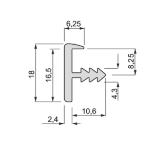 Let-in profile PLW-16
