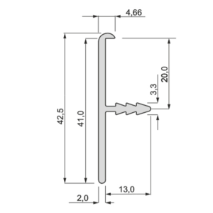 Let-in profile PLW-38