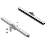 A set for 8 mm glass shelf