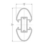 Construction profile, supporting pillar