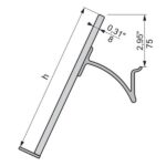 Display shelf glass H
