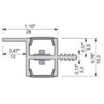 Profile for under mount LED light