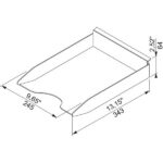 Shelf for A4 paper