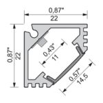 ALU LED corner-profile
