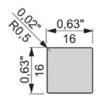 Square rod 16