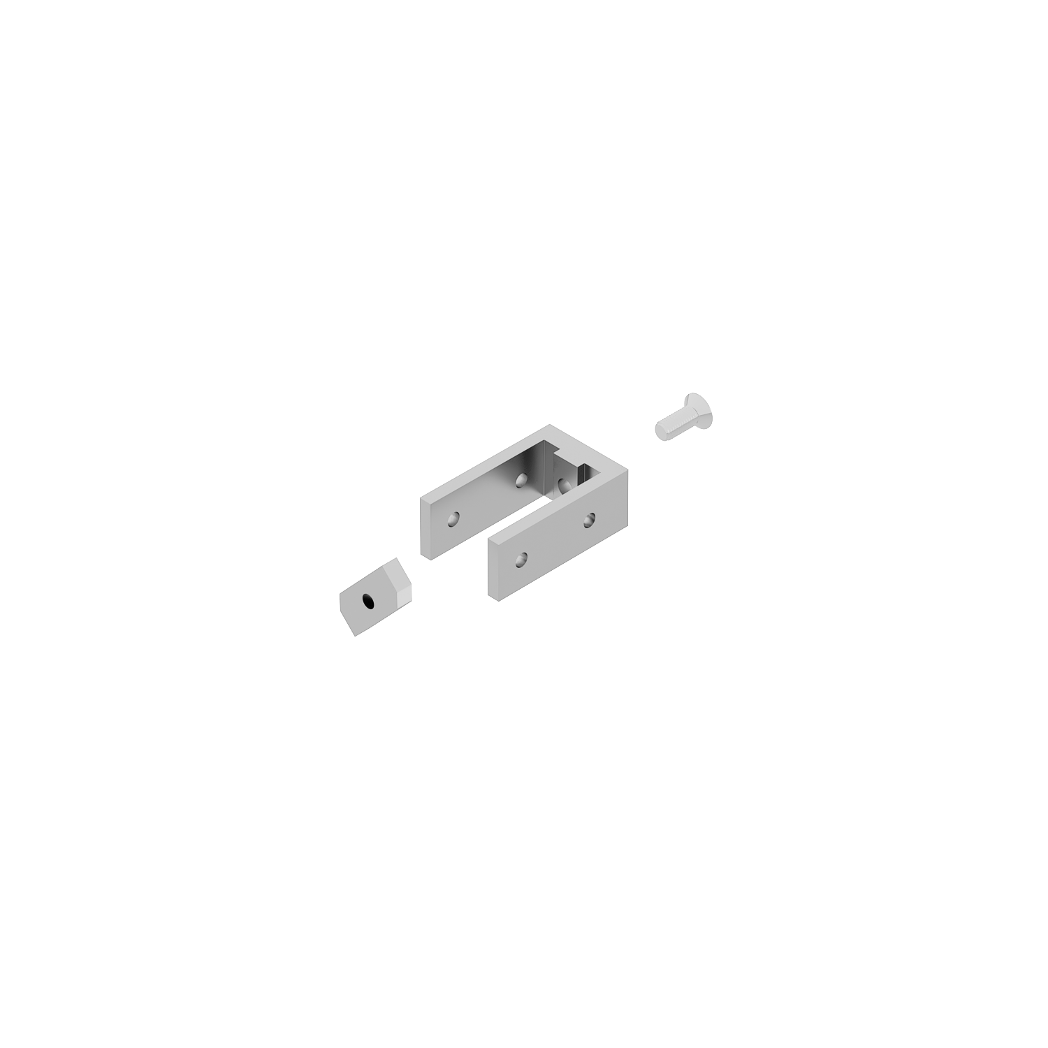 A set for 0,71" / 18 mm straight shelf, double-sided