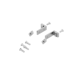 A set for 0,71" / 18 mm straight shelf, one-sided
