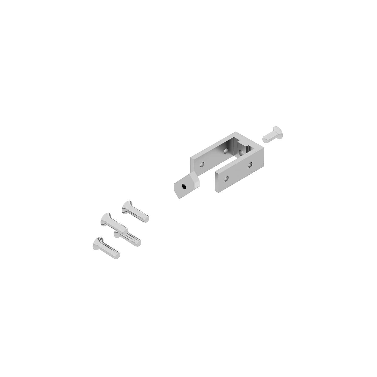Double-sided shelf mounting set