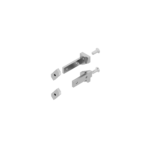 A set for 0,39" / 10 mm glass straight shelf, double-sided