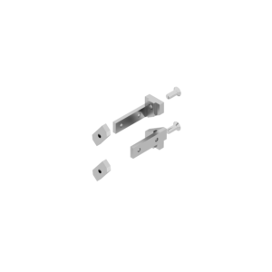 A set for 0,39" / 10 mm glass straight shelf, double-sided