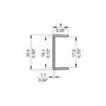 Let-in profile PLN-18