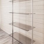 Fittings for glass shelf 0,39” / 10 mm L=11,81” / 300 mm