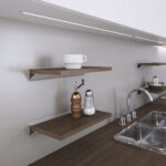 Screwed shelf holder 18 mm