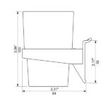Glass holder upright