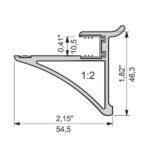 Handle for a glass shelf