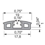 Gasket for glass – small