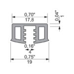 Gasket for glass – big
