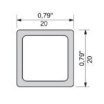 Tube 20x20