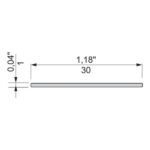 Flat bar 30×1