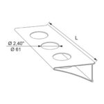 Shelf for glasses