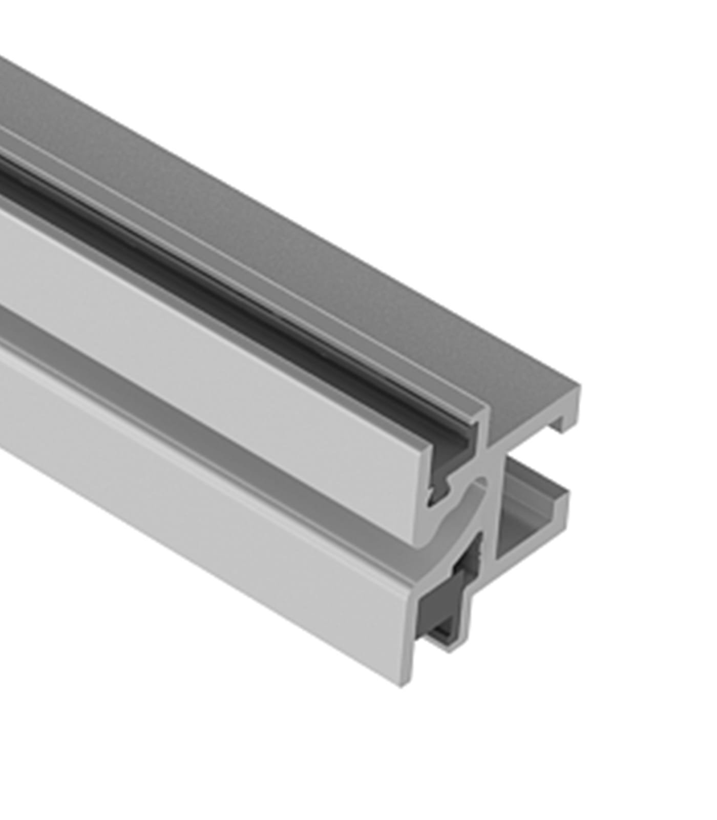 Central profile for LED Panel (with PCV sealing)