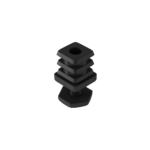 Height adjustment PCV black 0,79"x0,79" / 20x20