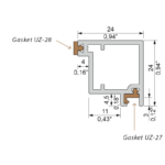 Surrounding profile for LED panel