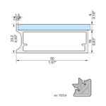 Frame profile Z-19