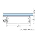 Frame profile Z-21