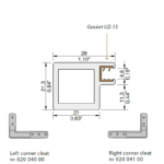 Frame profile Z-26A
